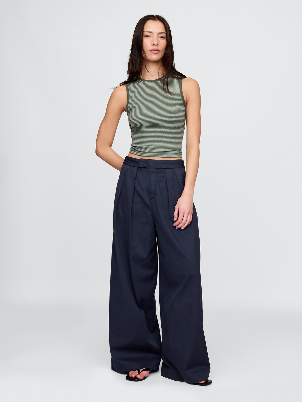 GAP Trousers High Rise Wide - Ladies