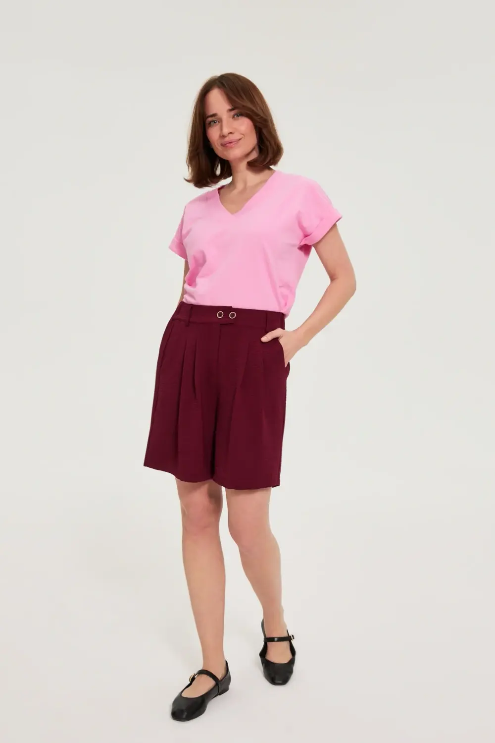 Marisse dámske šortky Burgundy