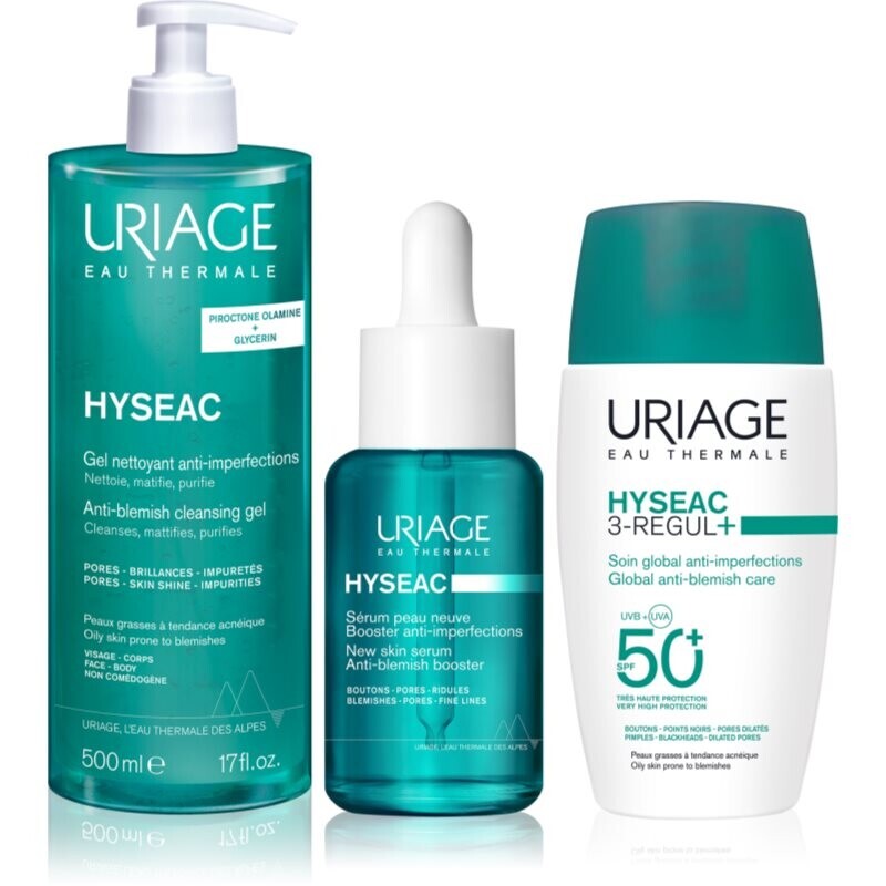 Uriage Hyseac Acne-Prone Skin Care Set sada pre mastnú pleť so sklonom k akné