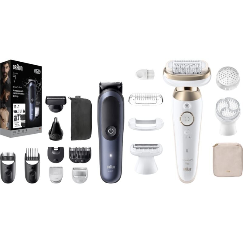 Braun Silk-épil 9 & All-In-One Series 7 sada na vlasy a telo