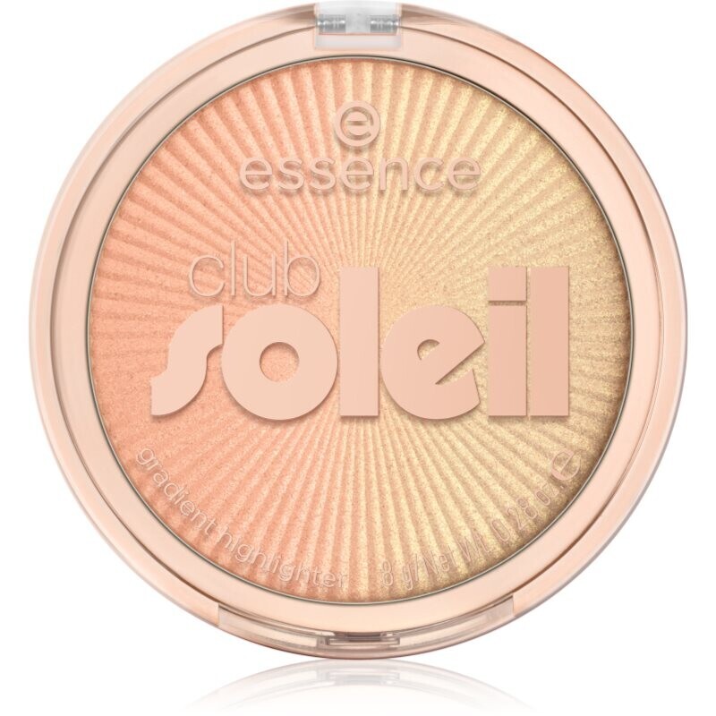 essence club SOLEIL rozjasňovač odtieň 01 Sunset Drip 8 g
