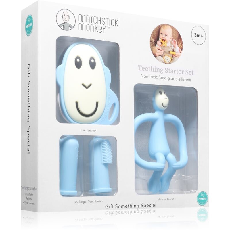 Matchstick Monkey Starter Set Monkey Light Blue darčeková sada 3m+ 1 ks