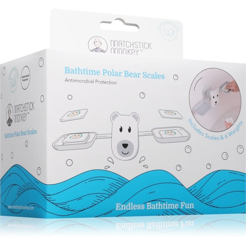 Matchstick Monkey Bathtime Scale Polar Bear balančná hra do vane 12m+ 1 ks