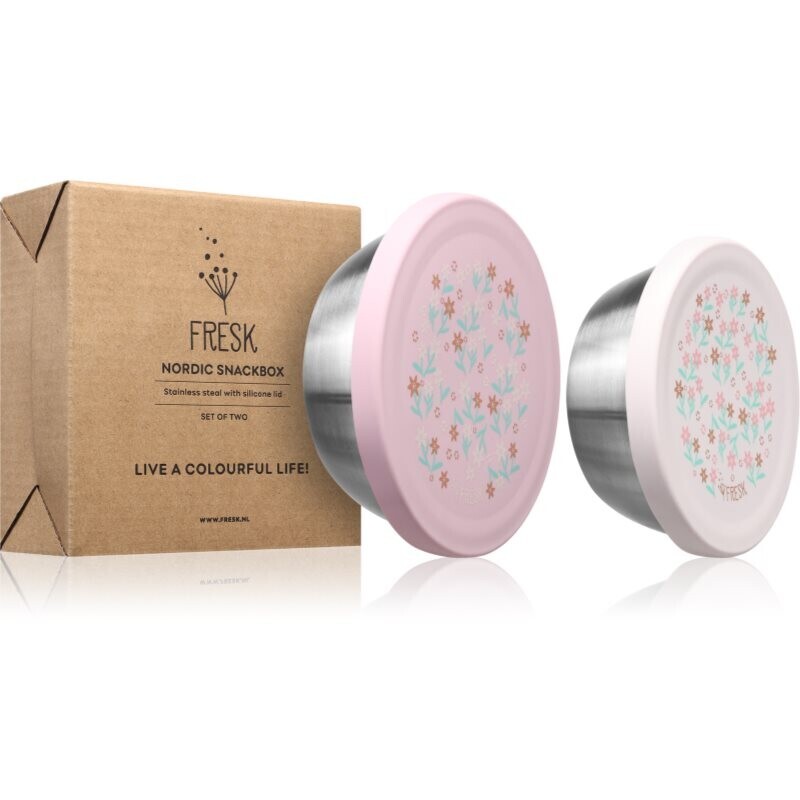 FRESK Snackbox desiatový box Garden Flowers 2 ks