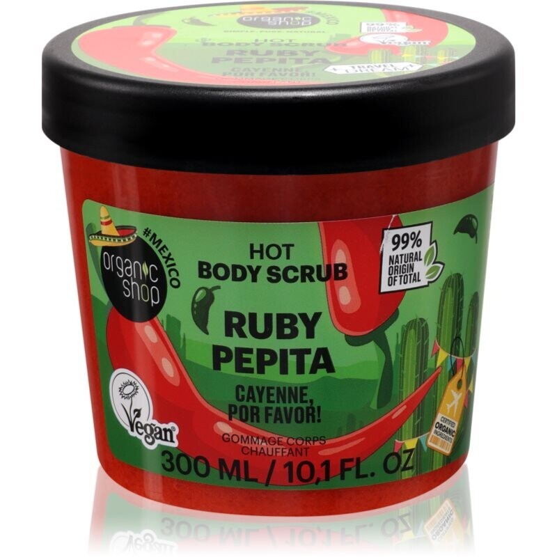 Organic Shop Body Scrub Ruby Pepita hrejivý telový peeling 300 ml