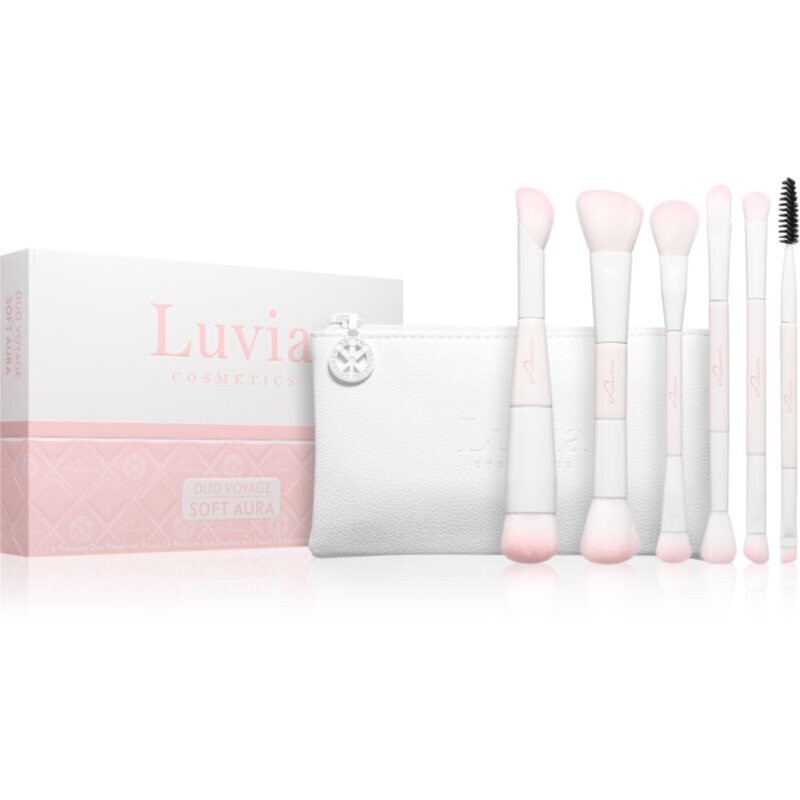 Luvia Cosmetics Duo Voyage cestovná sada štetcov s taštičkou