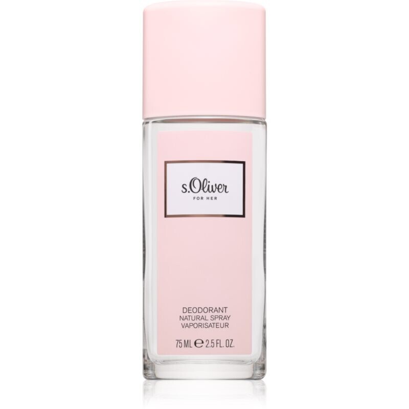 s.Oliver For Her deodorant s rozprašovačom pre ženy 75 ml