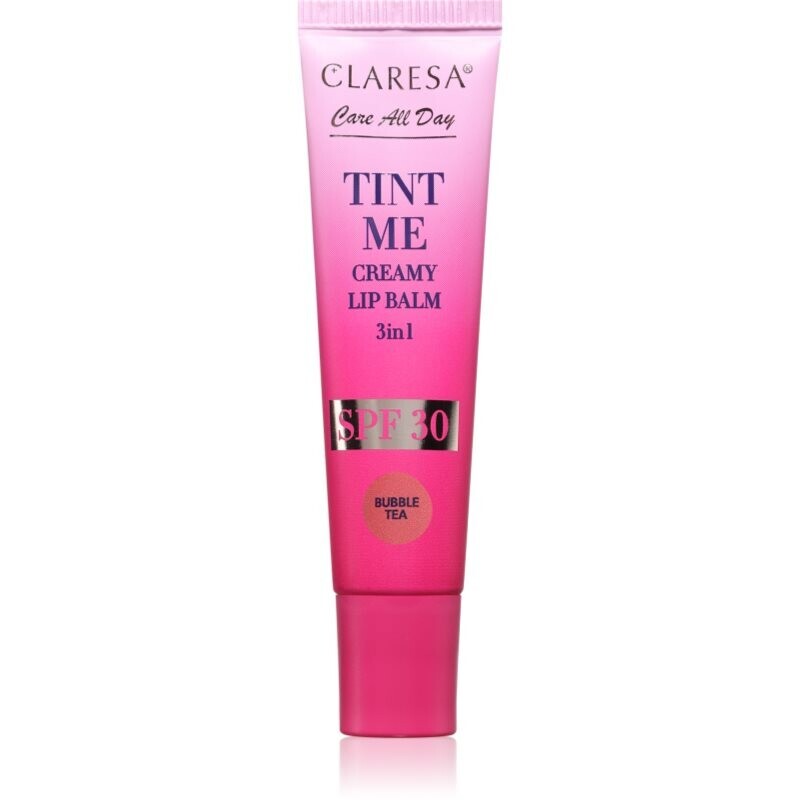 Claresa Tint Me Creamy Lip Balm balzam na pery s hydratačným účinkom odtieň Bubbletea 12 ml