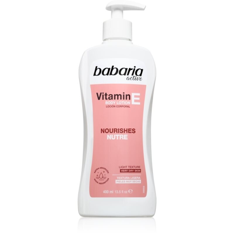 Babaria Vitamin E výživné telové mlieko 400 ml