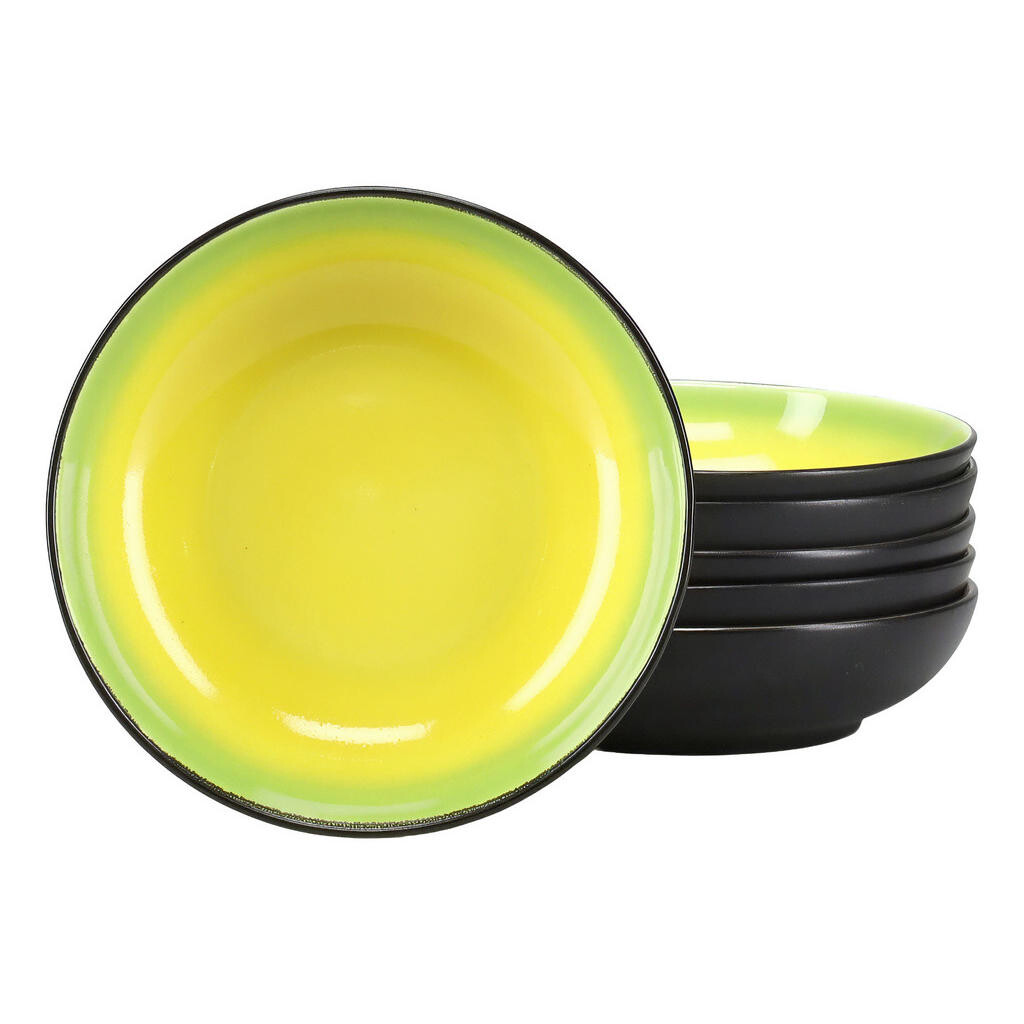 Creatable SADA HLBOKÝCH TANIEROV Hot Green 22/5 cm