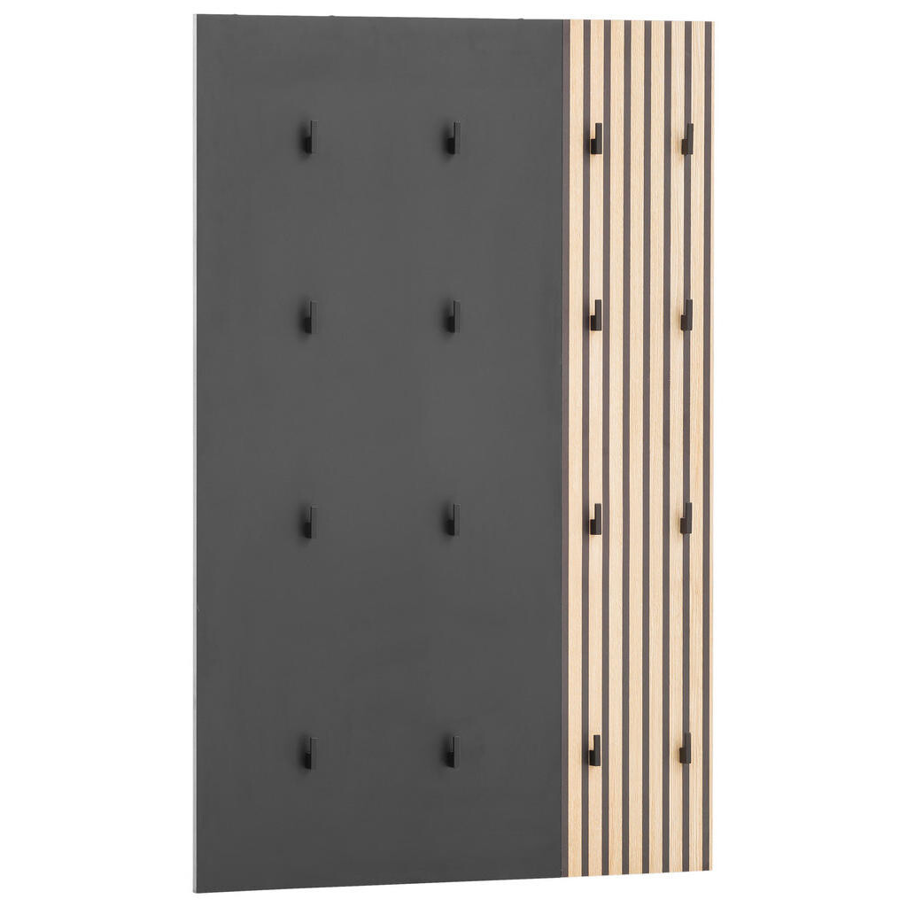 MID.YOU VEŠIAKOVÝ PANEL, čierna, farba duba, 73,5/109/2,6 cm