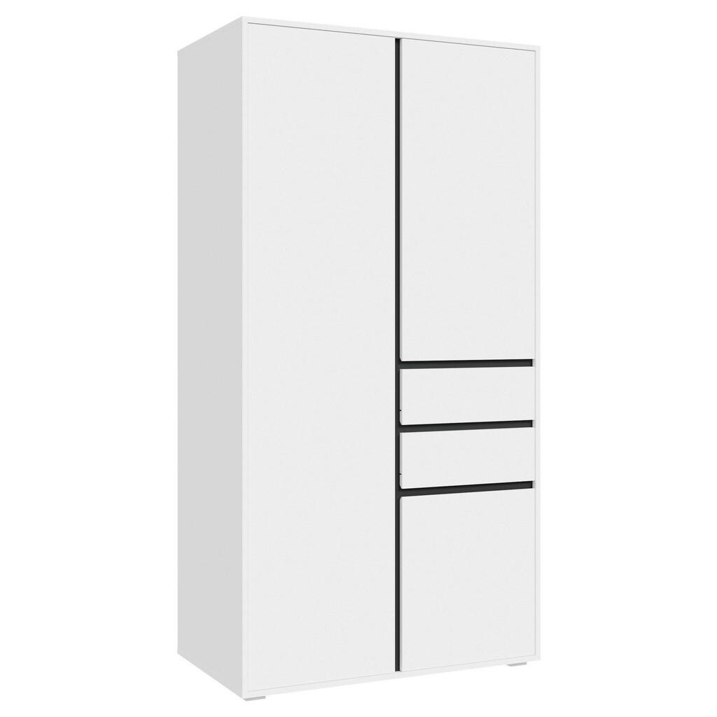 Livetastic SKRIŇA S OTOČNÝMI DVERAMI, biela, 100/194/56 cm