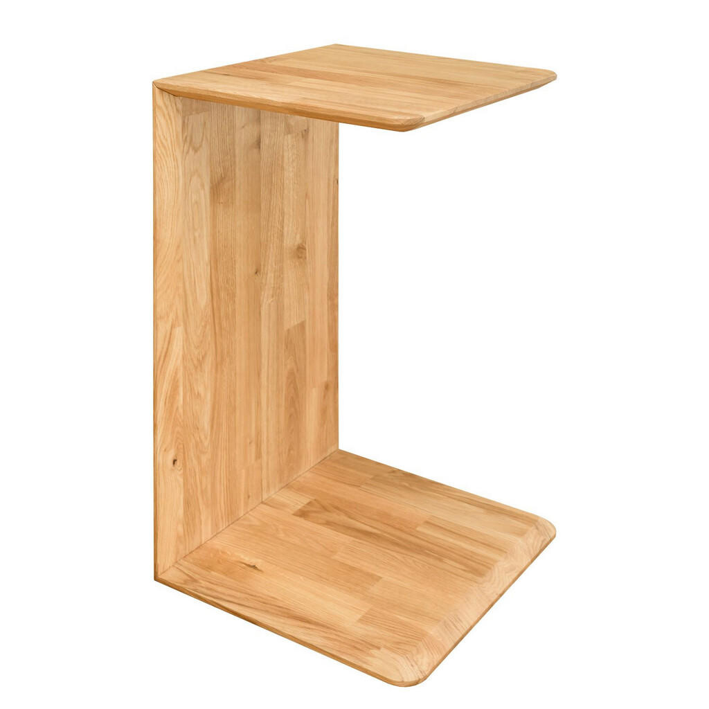 home24 PRÍRUČNÝ STOLÍK, divoký dub, farba duba