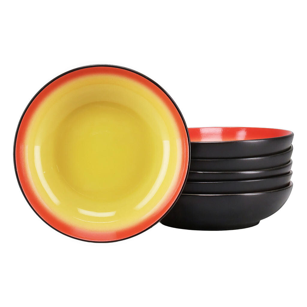 Creatable SADA HLBOKÝCH TANIEROV Hot Red 22/5 cm