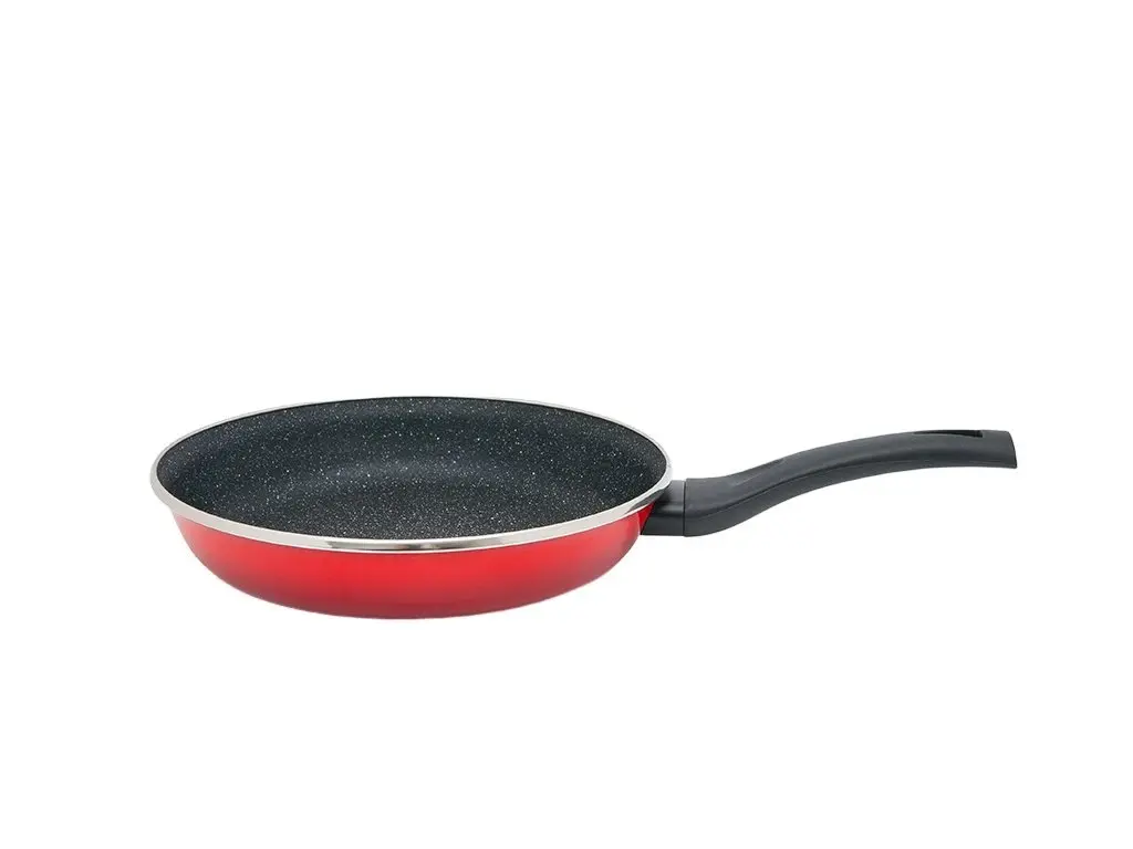 METALAC Granite induction, smaltovaná panvica 20 cm, červená