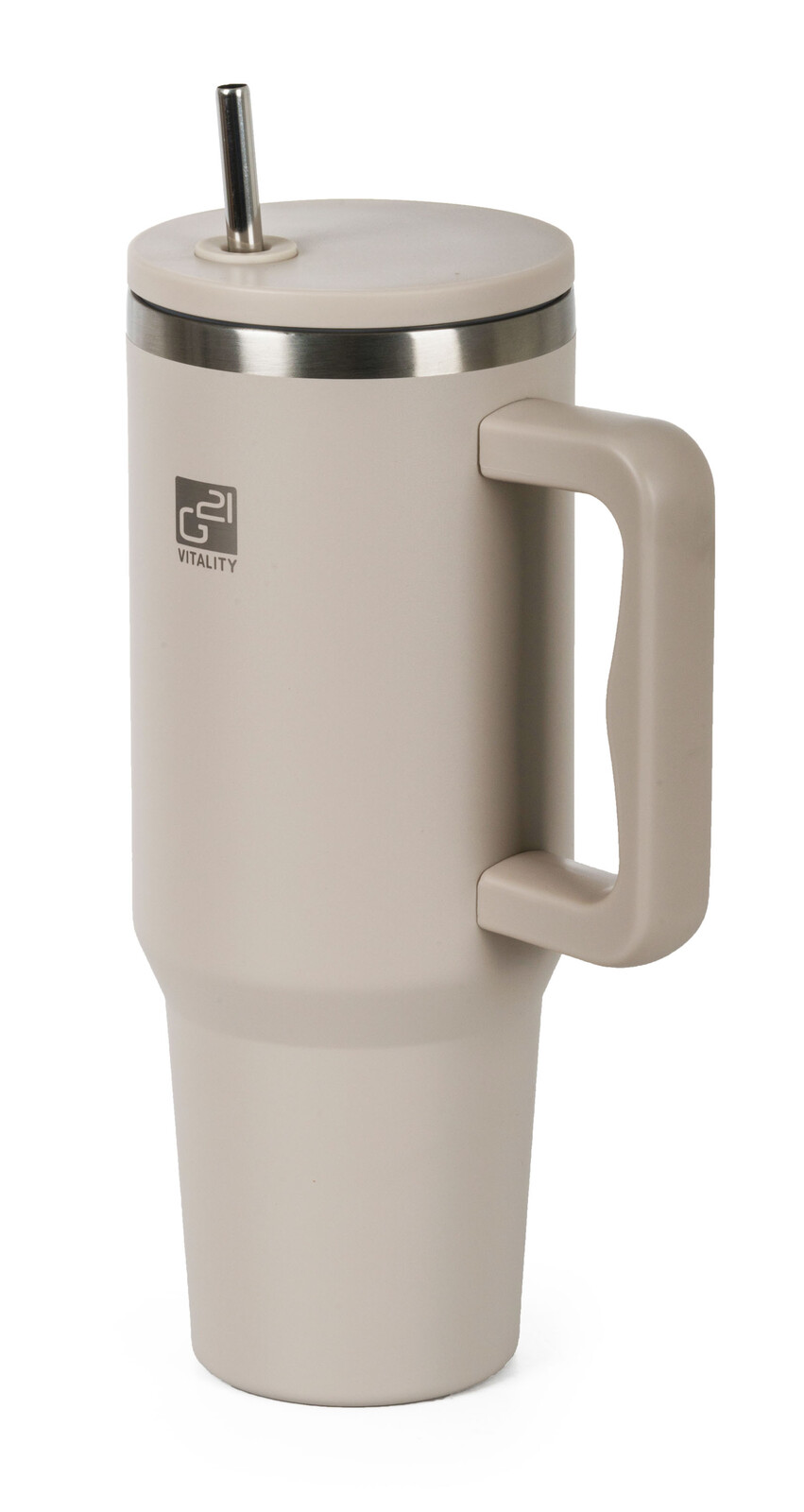 G21 Termohrnček FlowCup - piesočná béžová 1200 ml