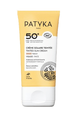 PATYKA Tónovaný opaľovací krém na tvár SPF 50+ medium 40 ml