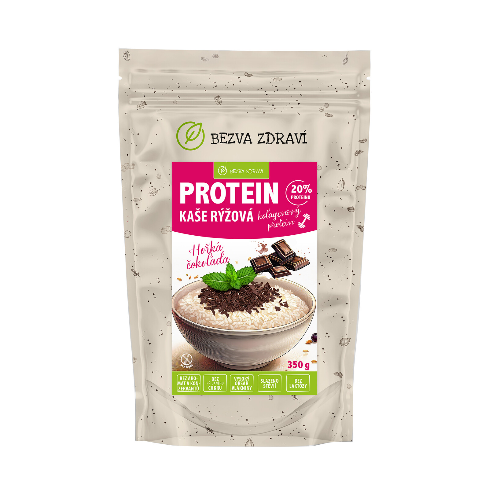 BEZVA MÜSLI Proteinová rýžová kaše s čokoládou