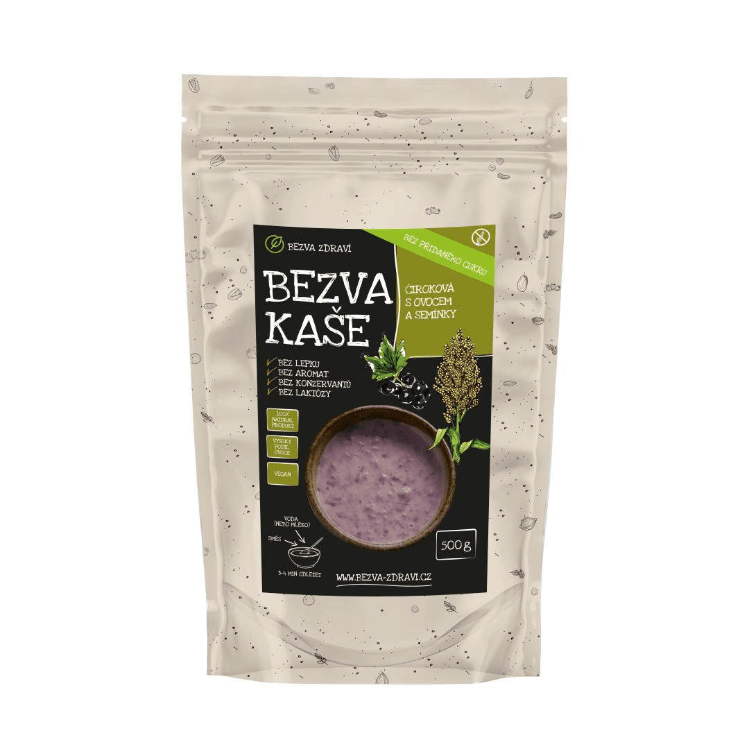 BEZVA MÜSLI Čiroková kaša s ovocím 500 g