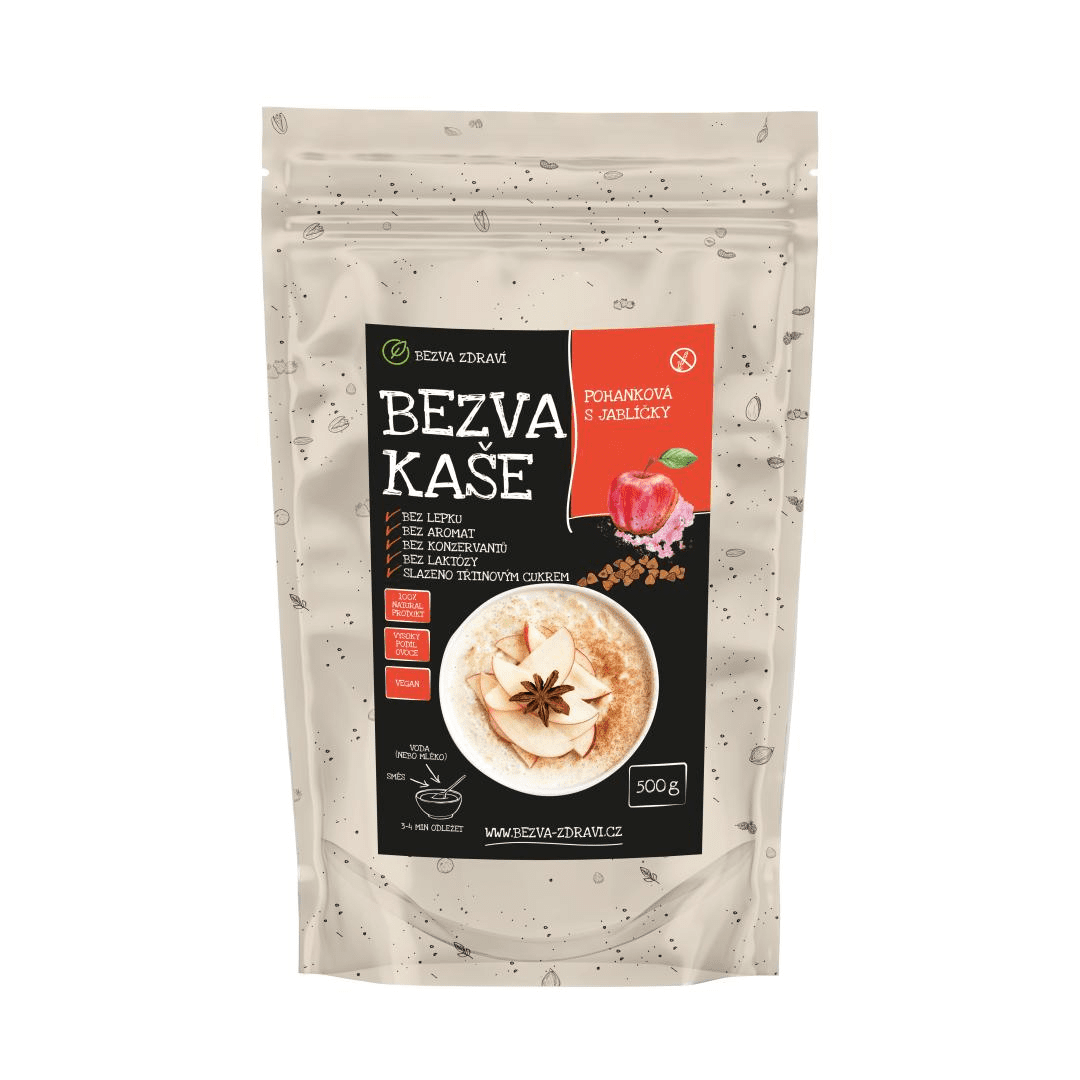 BEZVA MÜSLI Pohánková kaša s jabĺčkami 500 g