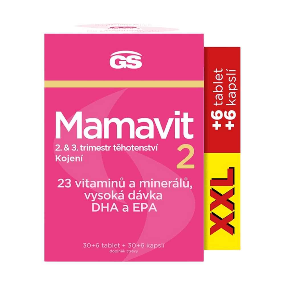 GS Mamavit 2 tehotenstva a dojčenia 30 + 6 tabliet/30 + 6 kapsúl