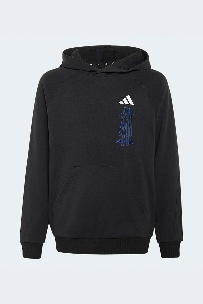adidas mikina s kapucňou detská s bavlnou MINECRAFT