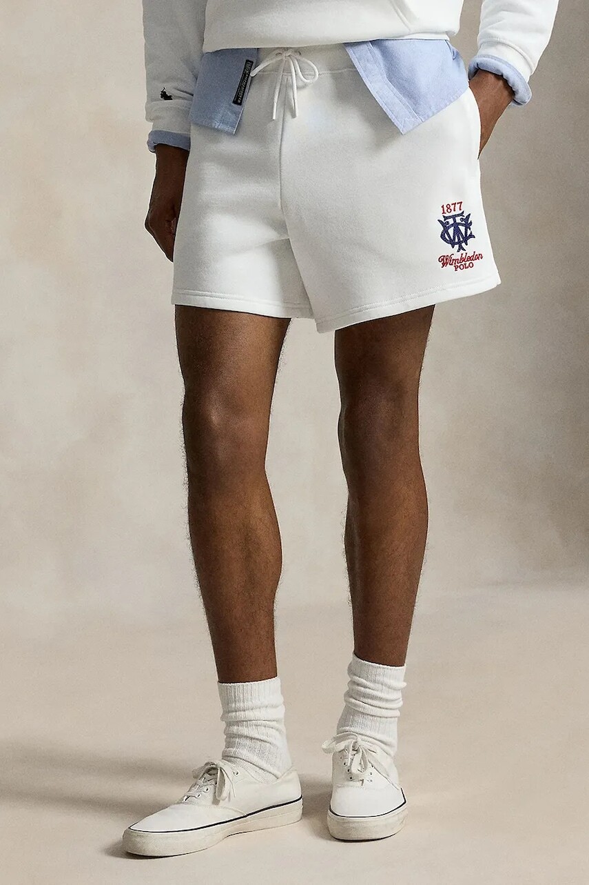 Polo Ralph Lauren teplákové šortky pánske s bavlnou Wimbledon