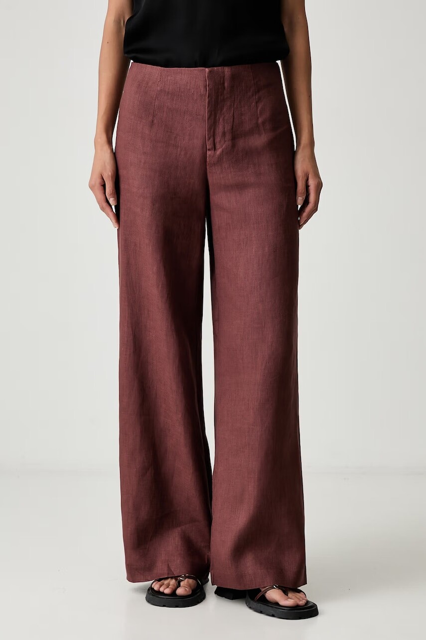 Bardot nohavice culottes dámske ľanové DOMENICA