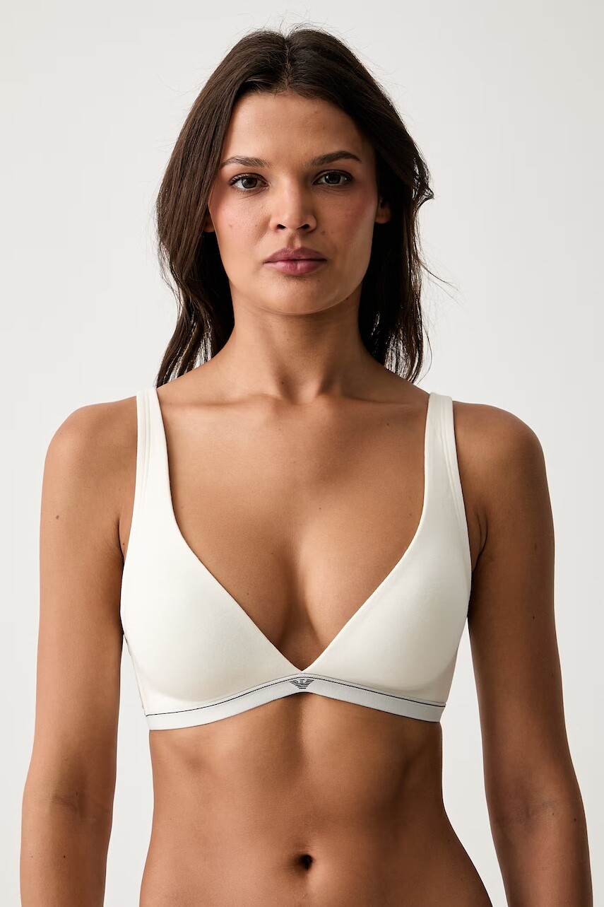 Emporio Armani Underwear podprsenka plunge bavlnená s elastanom