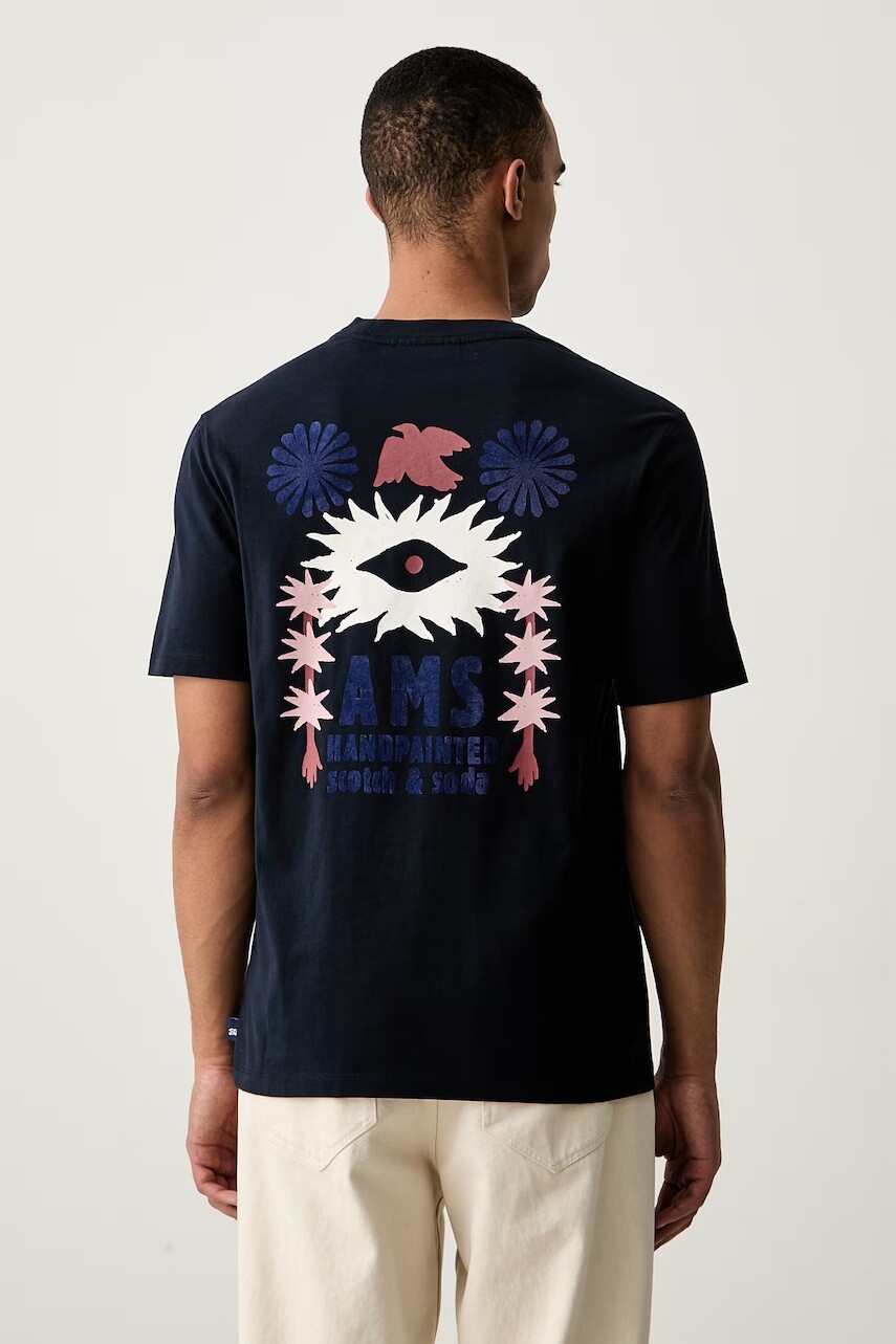 Scotch & Soda tričko pánske bavlnené