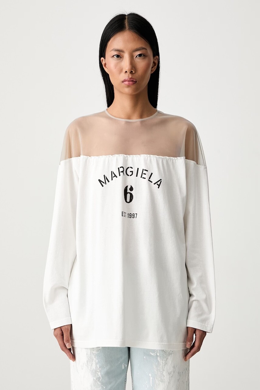 MM6 Maison Margiela tričko s dlhým rukávom dámske