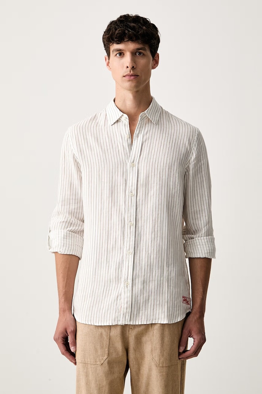 Scotch & Soda košeľa pánska ľanová