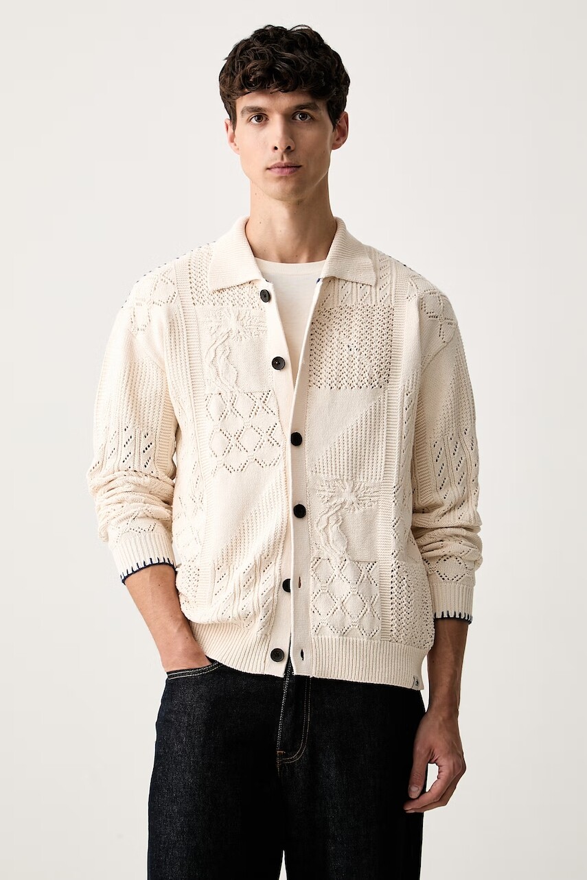 Scotch & Soda kardigán pánsky bavlnený