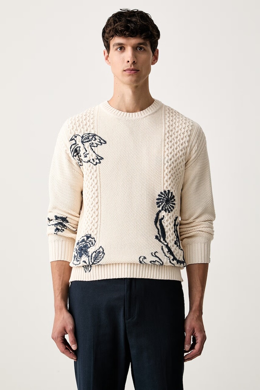 Scotch & Soda sveter pánsky bavlnený