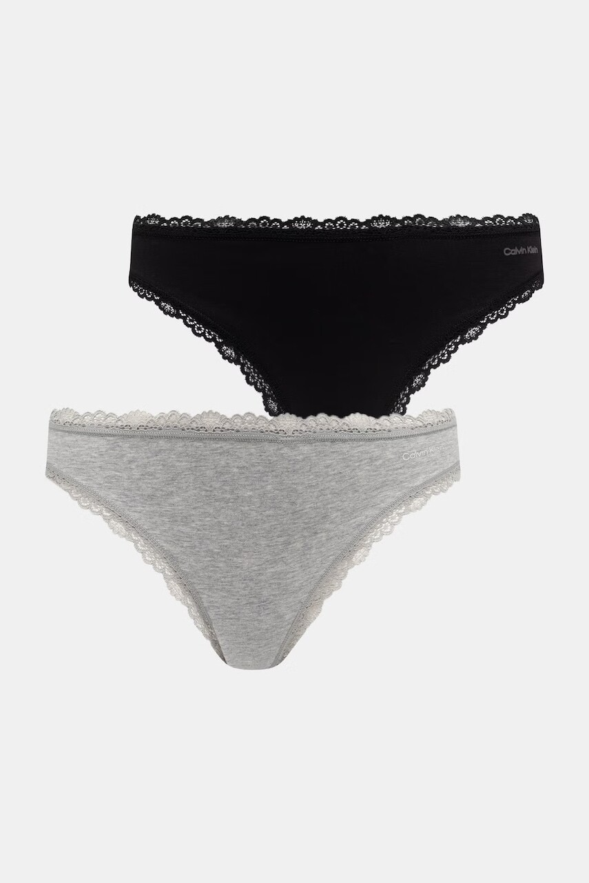 Calvin Klein Underwear tangá dámske bavlnené s elastanom 2-pak