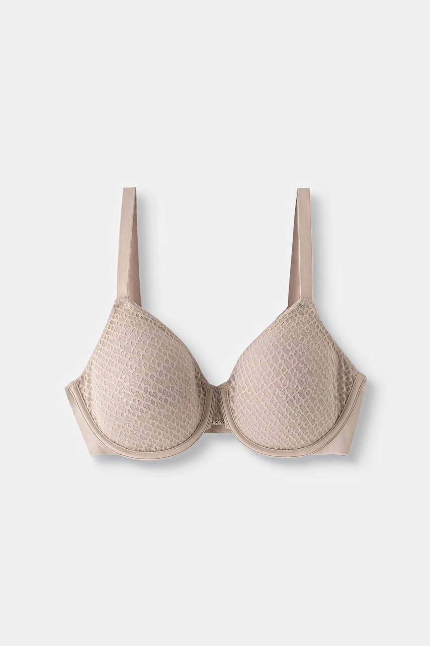 BOSS športová podprsenka PADDED DEMI_B LACE