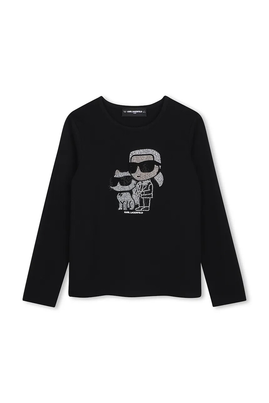 Karl Lagerfeld tričko s dlhým rukávom detské s bavlnou
