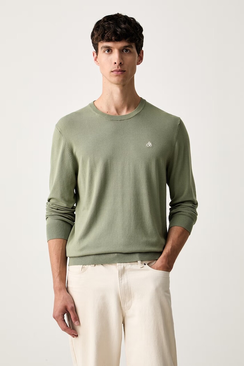 Scotch & Soda sveter pánsky s viskózou