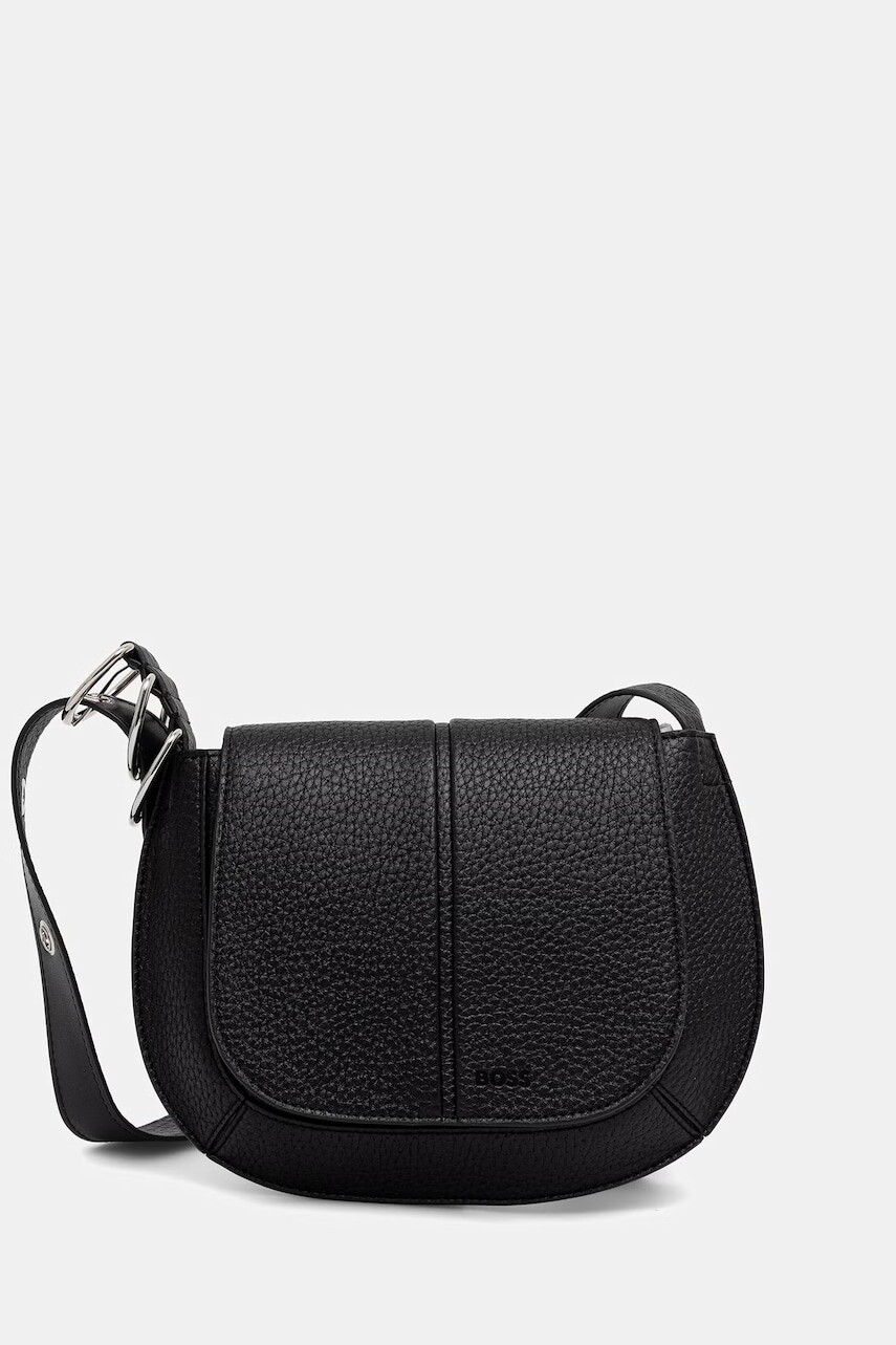 BOSS crossbody kabelka dámska z imitácie kože CLARICE SADDLE