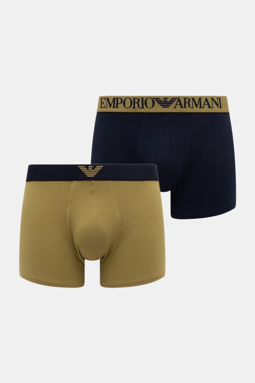 Emporio Armani Underwear priliehavé boxerky pánske bavlnené s elastanom