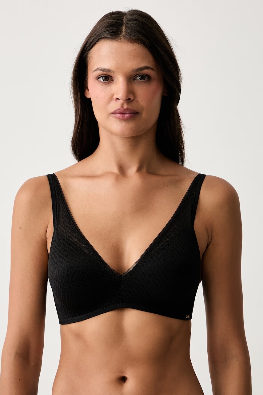 BOSS trojuholníková podprsenka PADDED SOFT_B LACE
