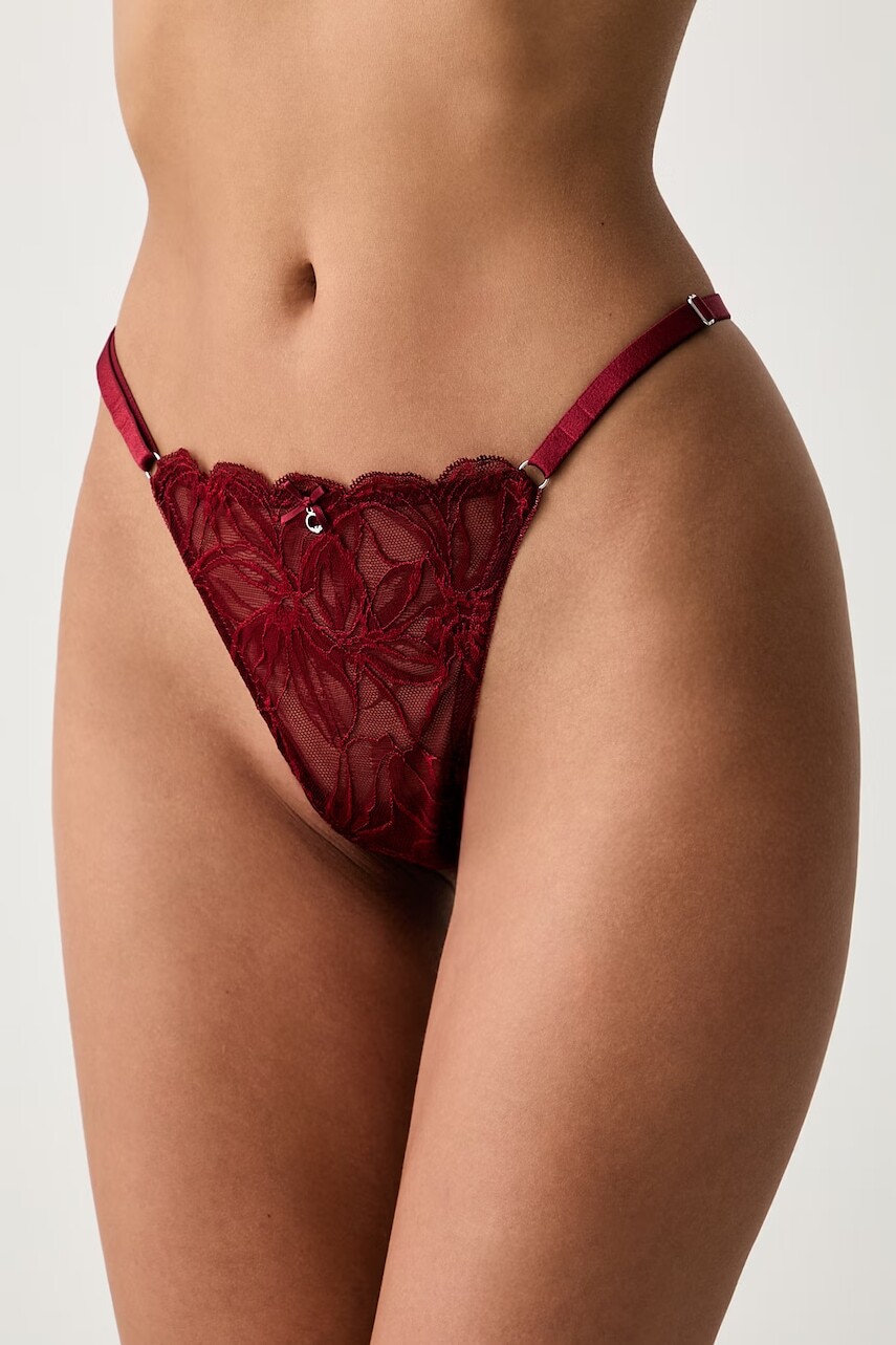 Emporio Armani Underwear tangá dámske čipkované