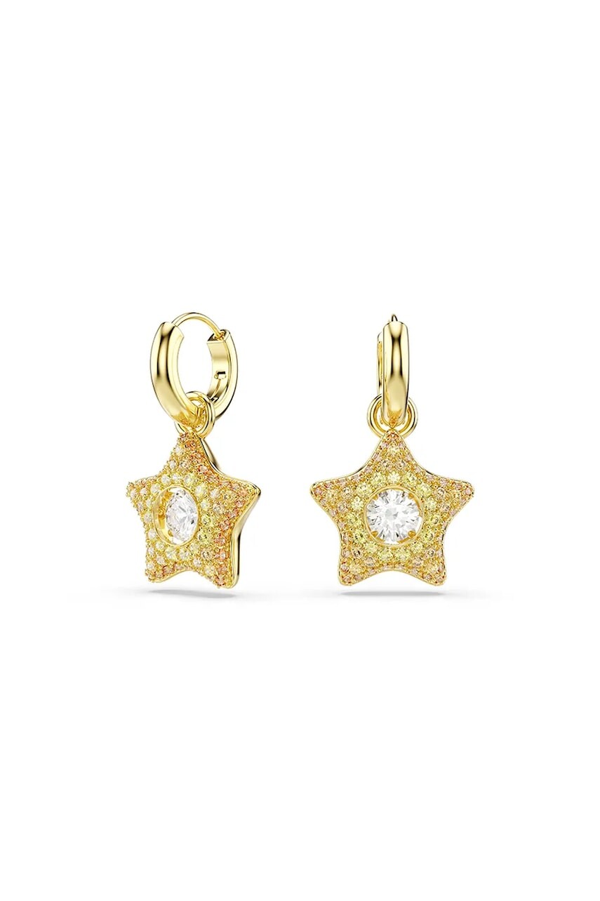 Swarovski náušnice dámske pozlátené zirkónové SUBLIMA