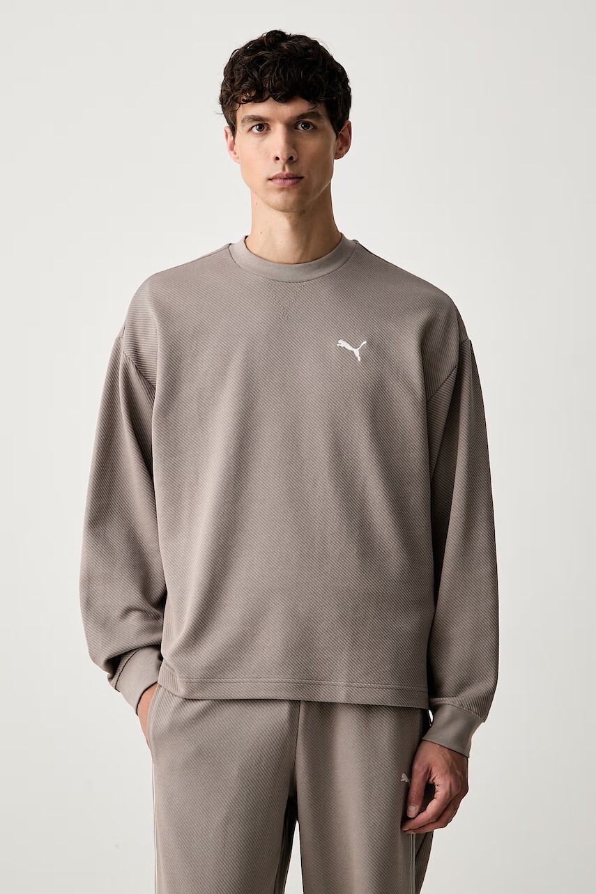 Puma mikina pánska s bavlnou Essentials Elevated