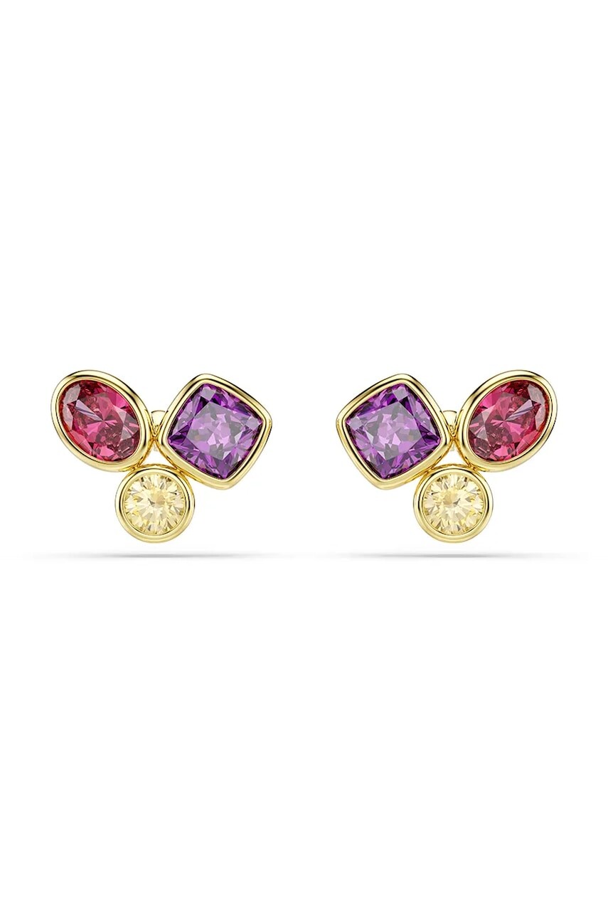 Swarovski náušnice dámske pozlátené zirkónové IMBER