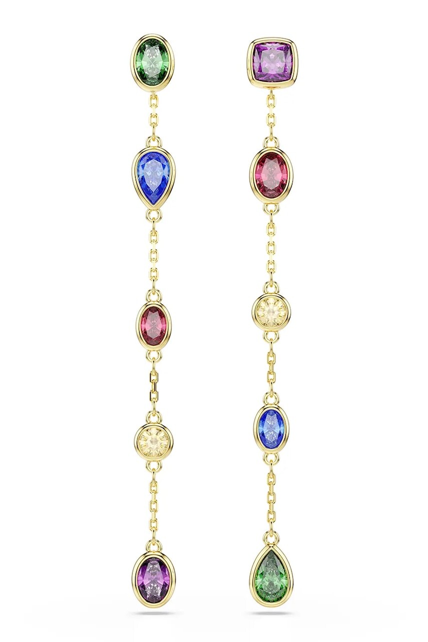 Swarovski náušnice dámske pozlátené so zirkónom IMBER