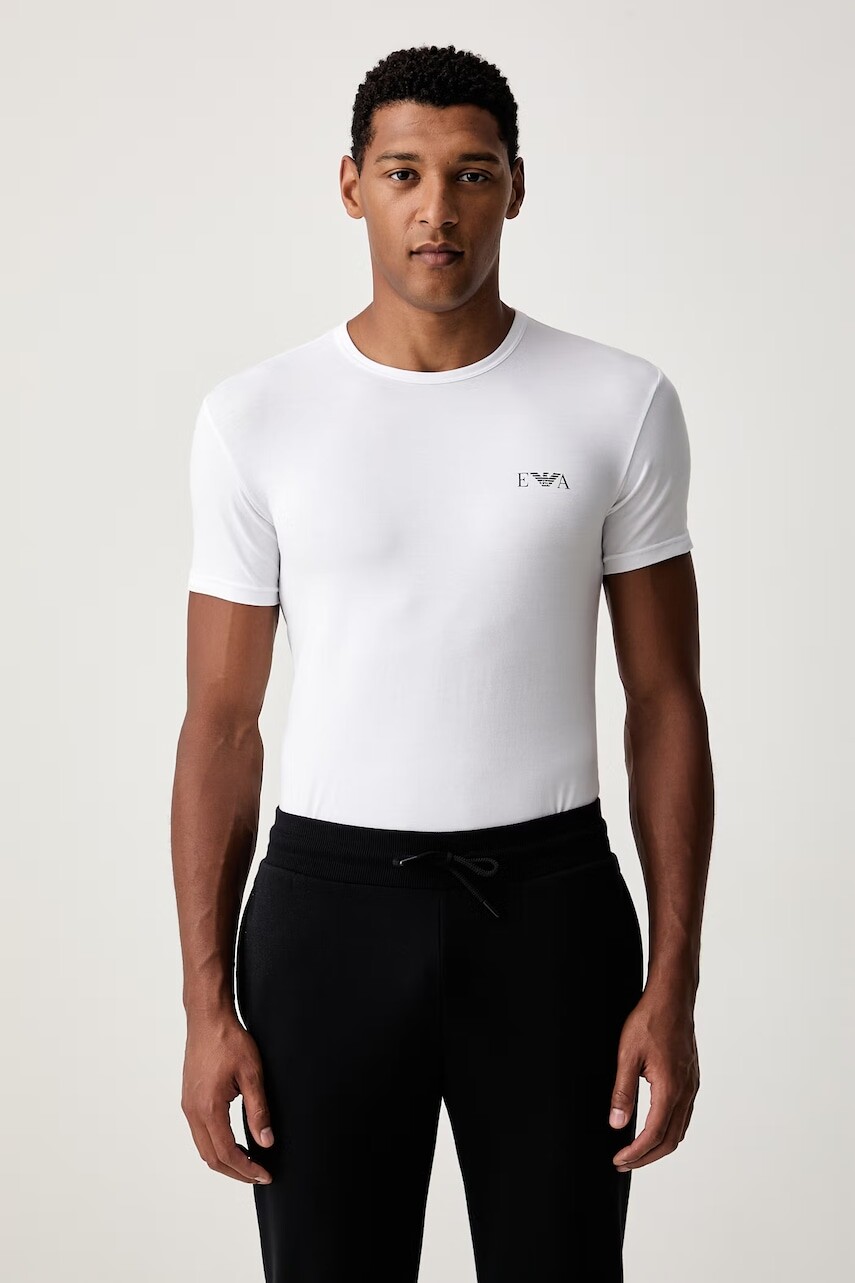 Emporio Armani Underwear lounge tričko pánske bavlnené s elastanom