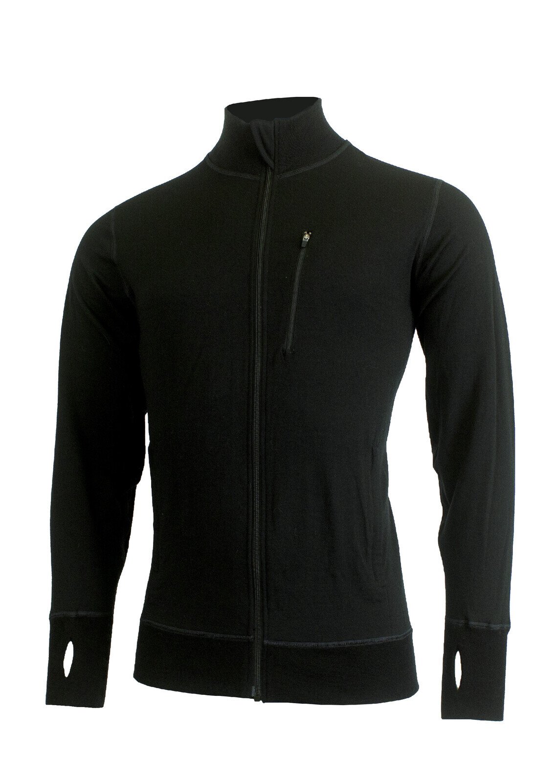 Lasting pánska merino mikina HUBERT 9090 čierna Veľkosť: L