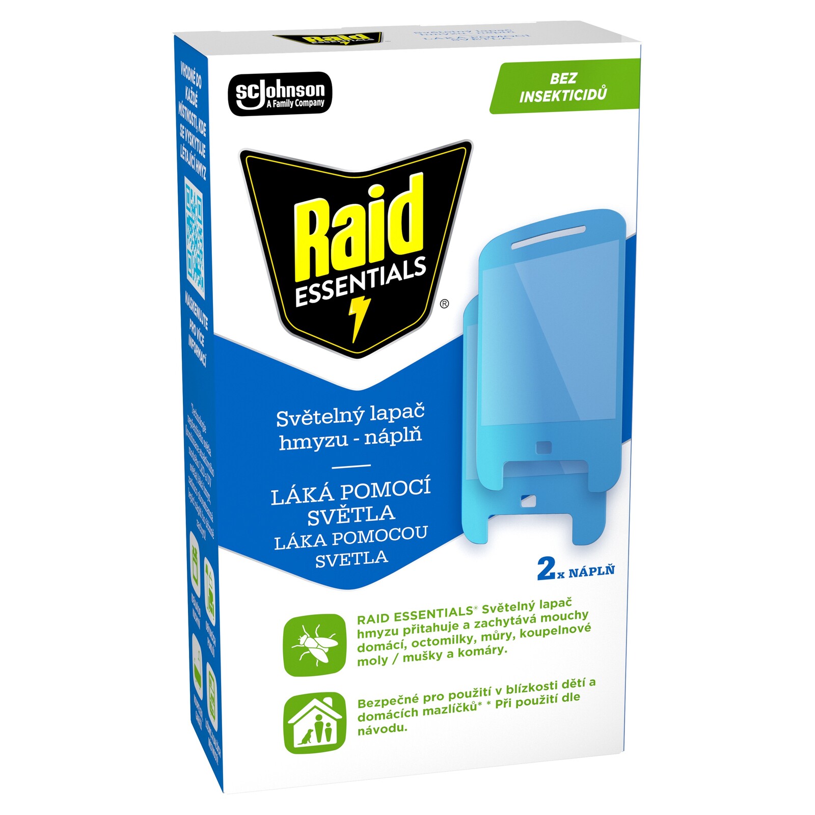 RAID Essentials Svetelný lapač hmyzu náplň