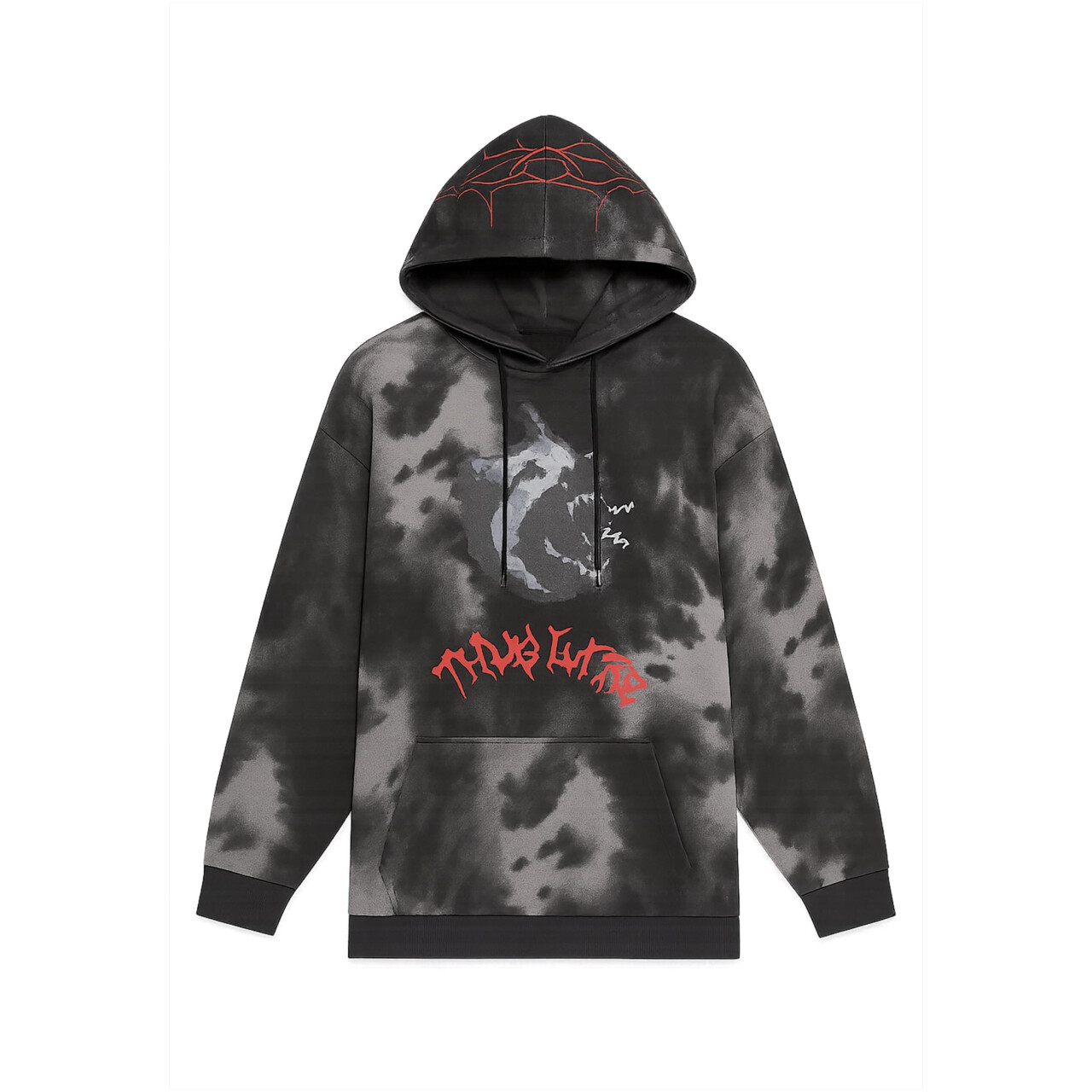 Mikina s kapucňou Thug Life Sky Hoodies - blackcamo, XL